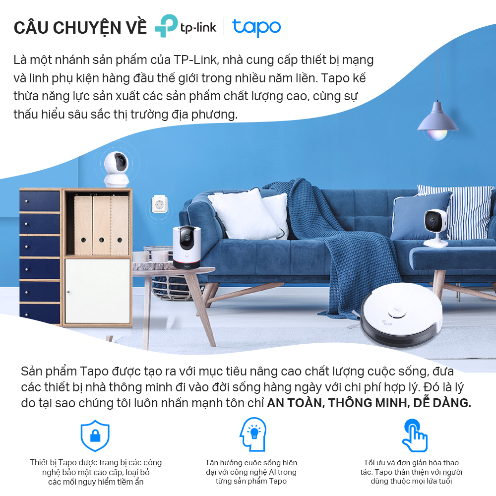 Robot Hút Bụi Và Lau Nhà TP-Link Tapo RV10 - Hàng Chính Hãng