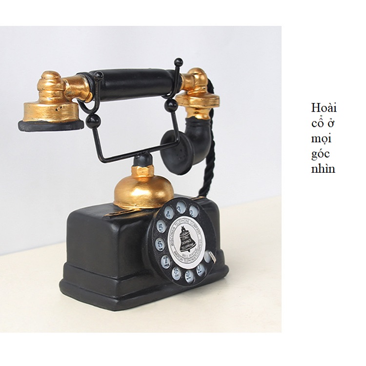 Mô hình Điện thoại bàn giả cổ Vintage