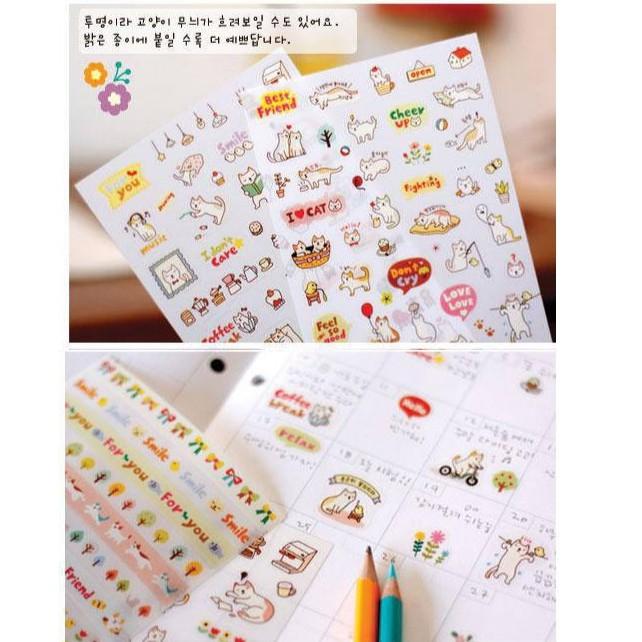 Sticker hoạt hình, giấy dán hoạt hình dễ thương có nhiều mẫu chọn lựa