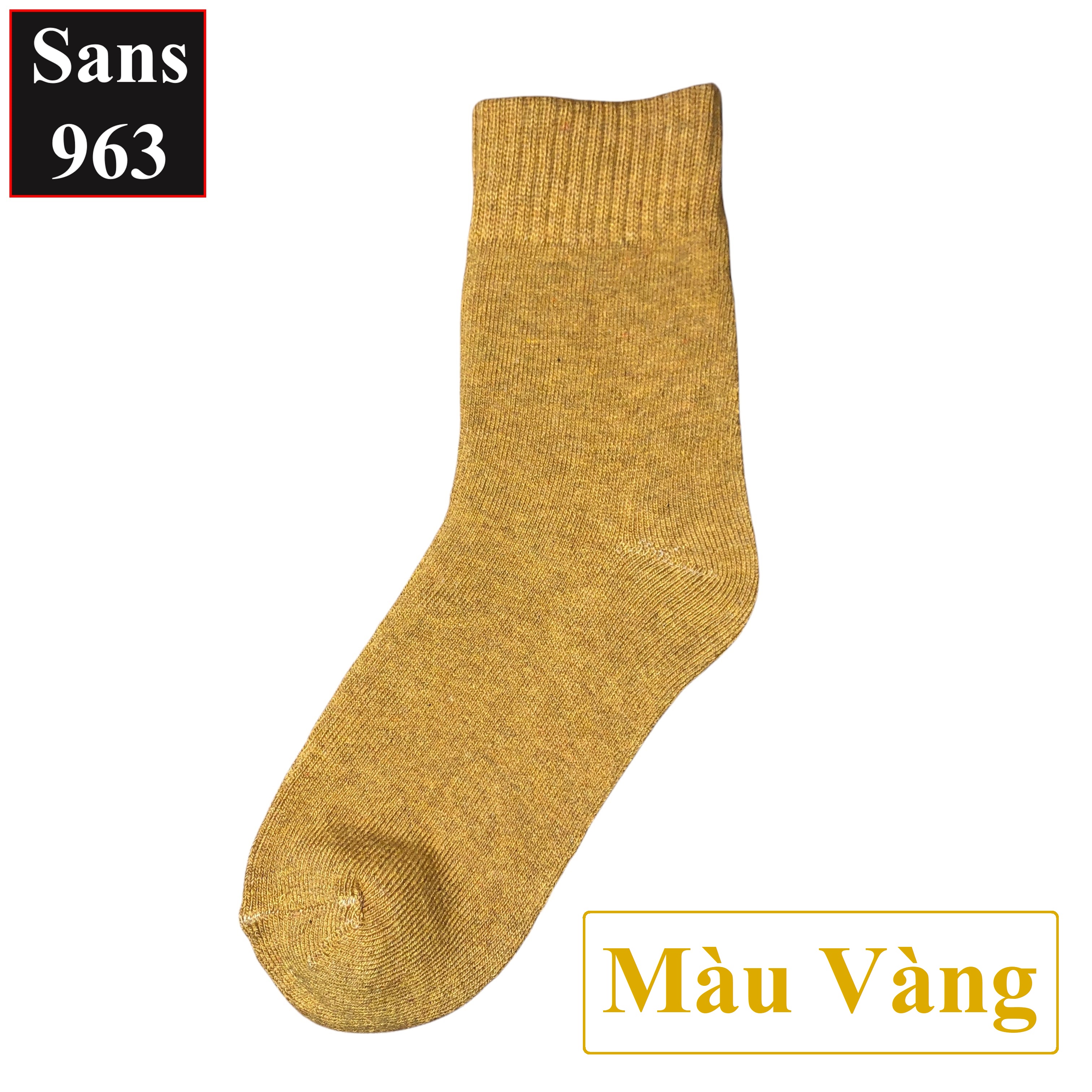 Tất nữ trơn cổ cao dày Sans963 nhiều màu đẹp phong cách vintage Hàn Quốc màu đen trắng be nâu xanh đỏ nâu xếp li