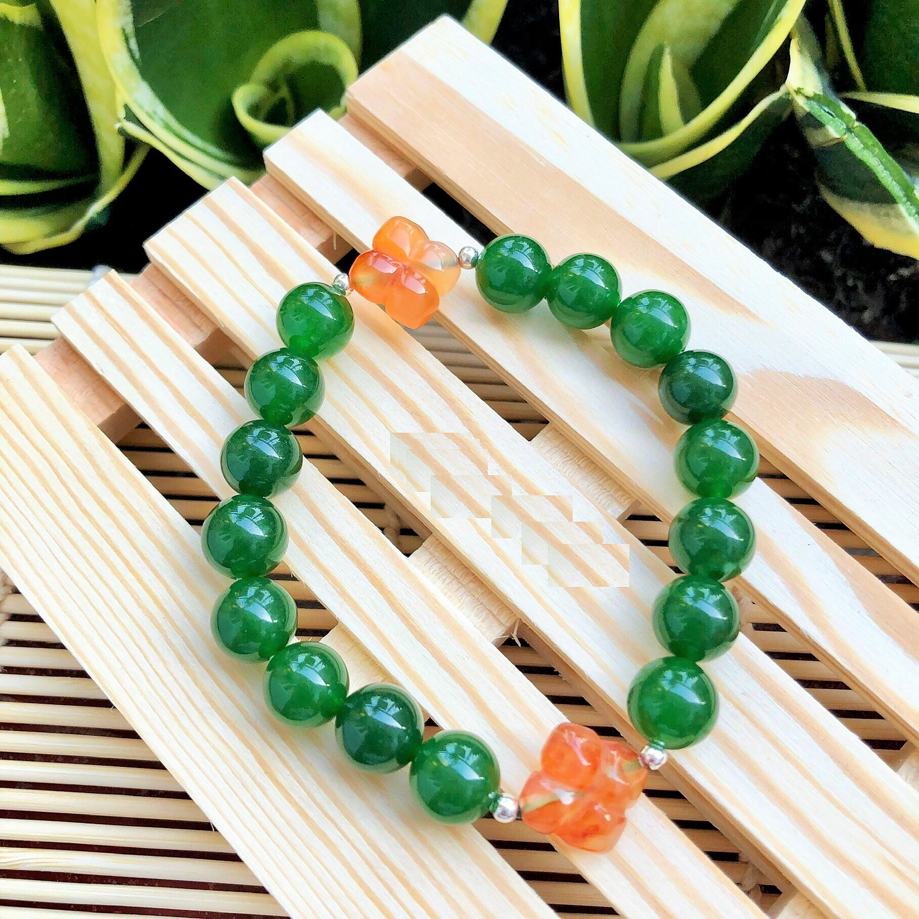 Vòng tay đá mã não tự nhiên mệnh Mộc dành cho nam và nữ - 10 li