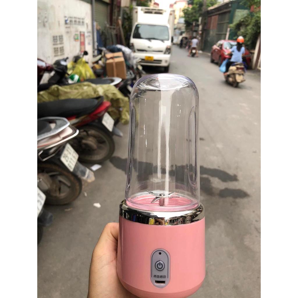 Máy Xay Sinh Tố Juicing Cup 300ML Cầm Tay 6 Lưỡi Sử Dụng Pin Sạc Cổng USB Siêu Tiện Lợi