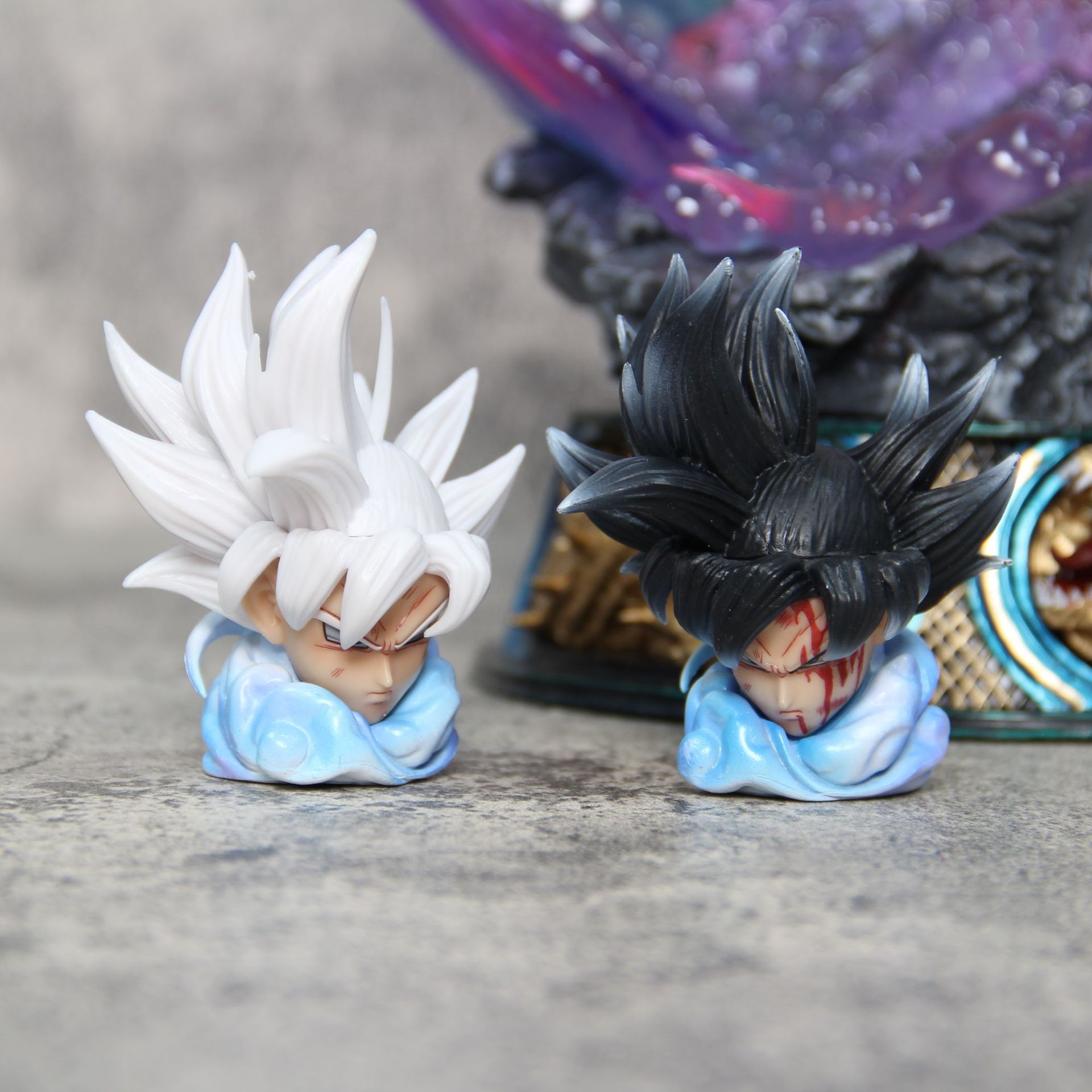 Mô hình lớn figure goku bản năng ultra instinct từ figure class Dragonball Siêu to hiệu ứng vô cực 3 đầu thay thế 2060 8-1