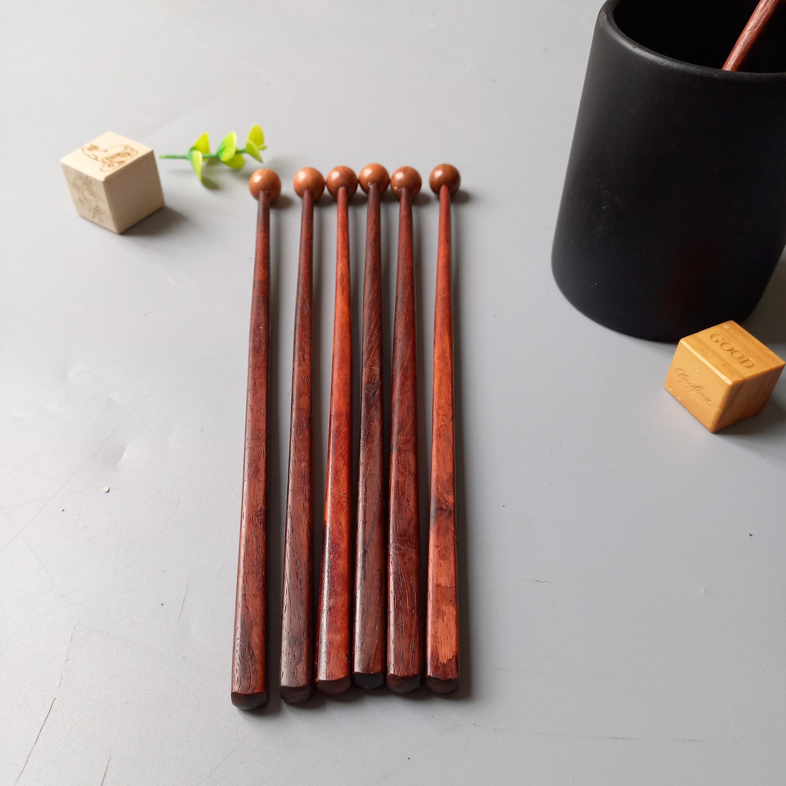 Que Gỗ Khuấy Cà Phê, Đồ Uống Nóng Lạnh, 20cm