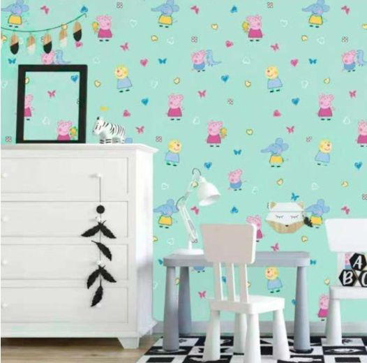 Combo 10 mét giấy dán tường, decal dán tường trang trí nhà cửa ĐỘNG VẬT XANH khổ 45cm