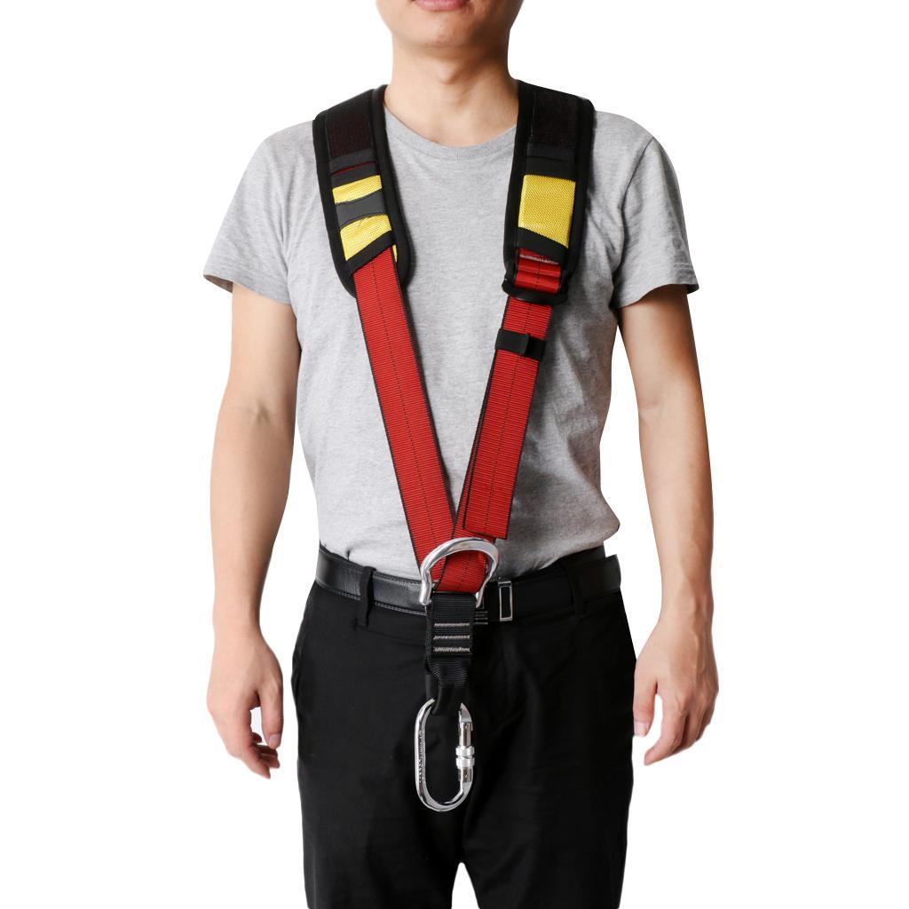 Professional Shoulder Strap for Climbing Seat Harness with 60cm Fall Protection Rope