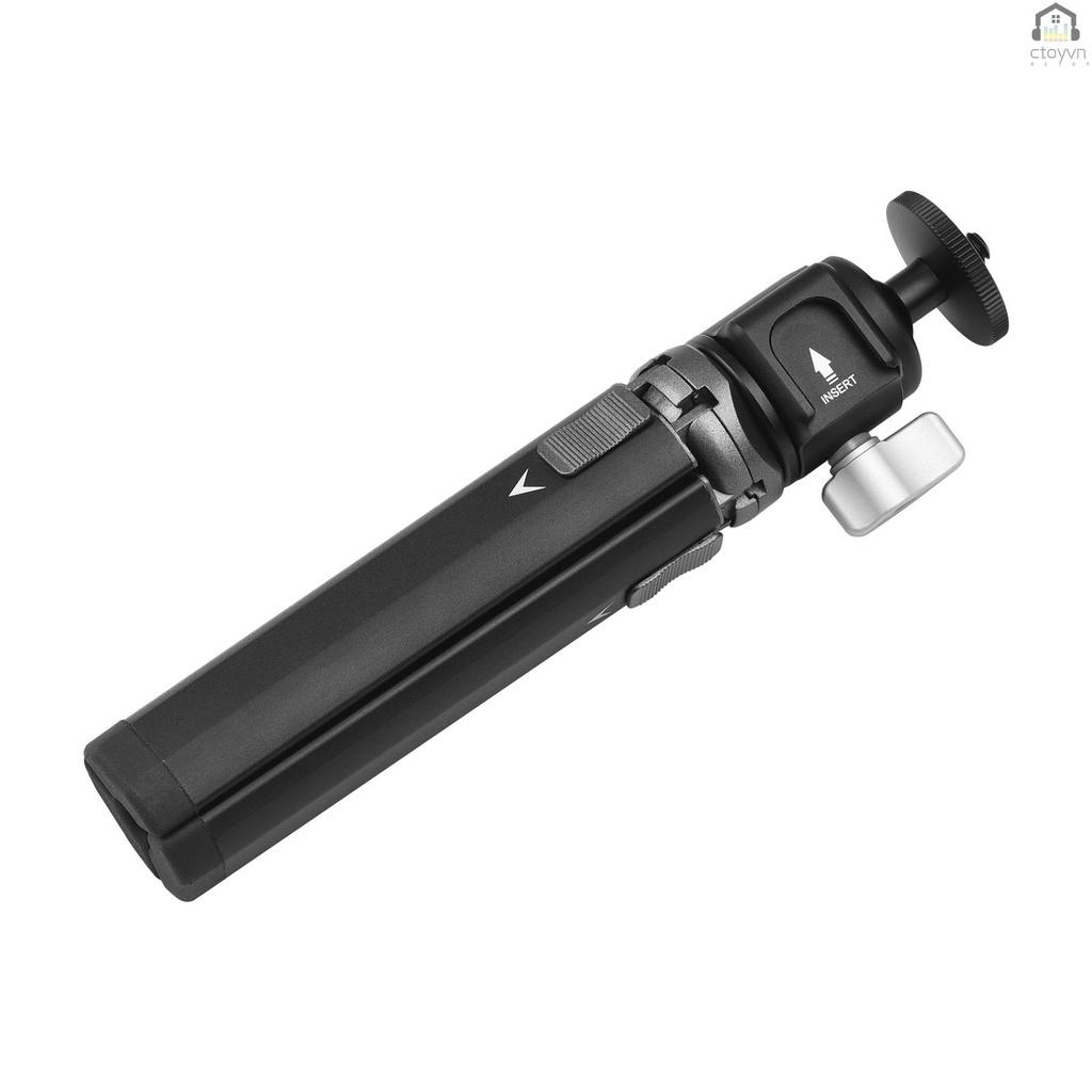 Giá đỡ ba chân mini bằng hợp kim nhôm kèm ốc vít 1/4 inch cho máy ảnh/điện thoại