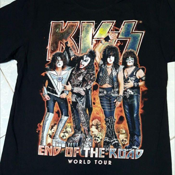 Áo Rock band tee - Dài tay KISS TDM 1786