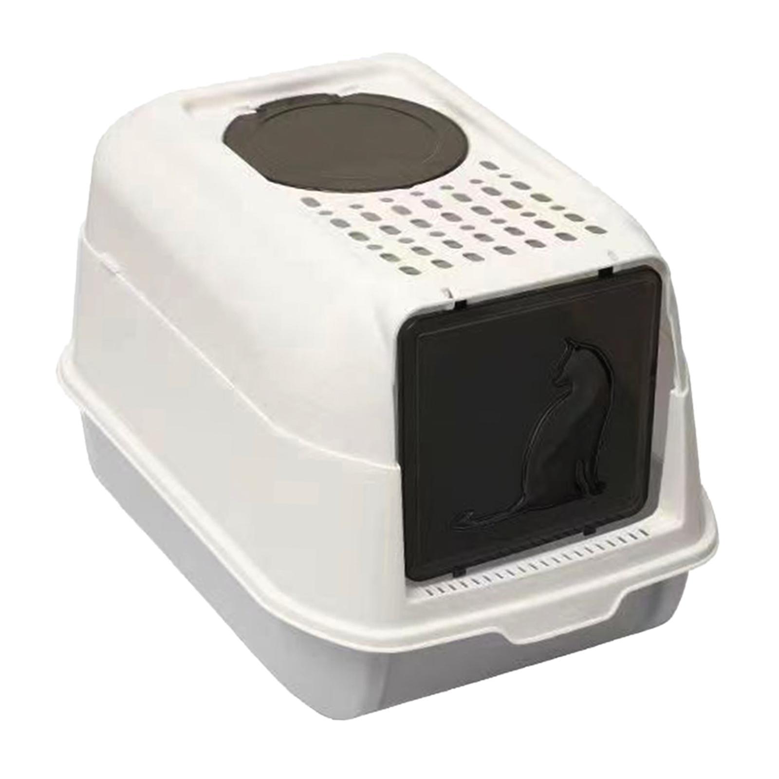 Enclosed Cat Litter Box Kitten Litter Litter Tray Detachable Litter Pan for Indoor