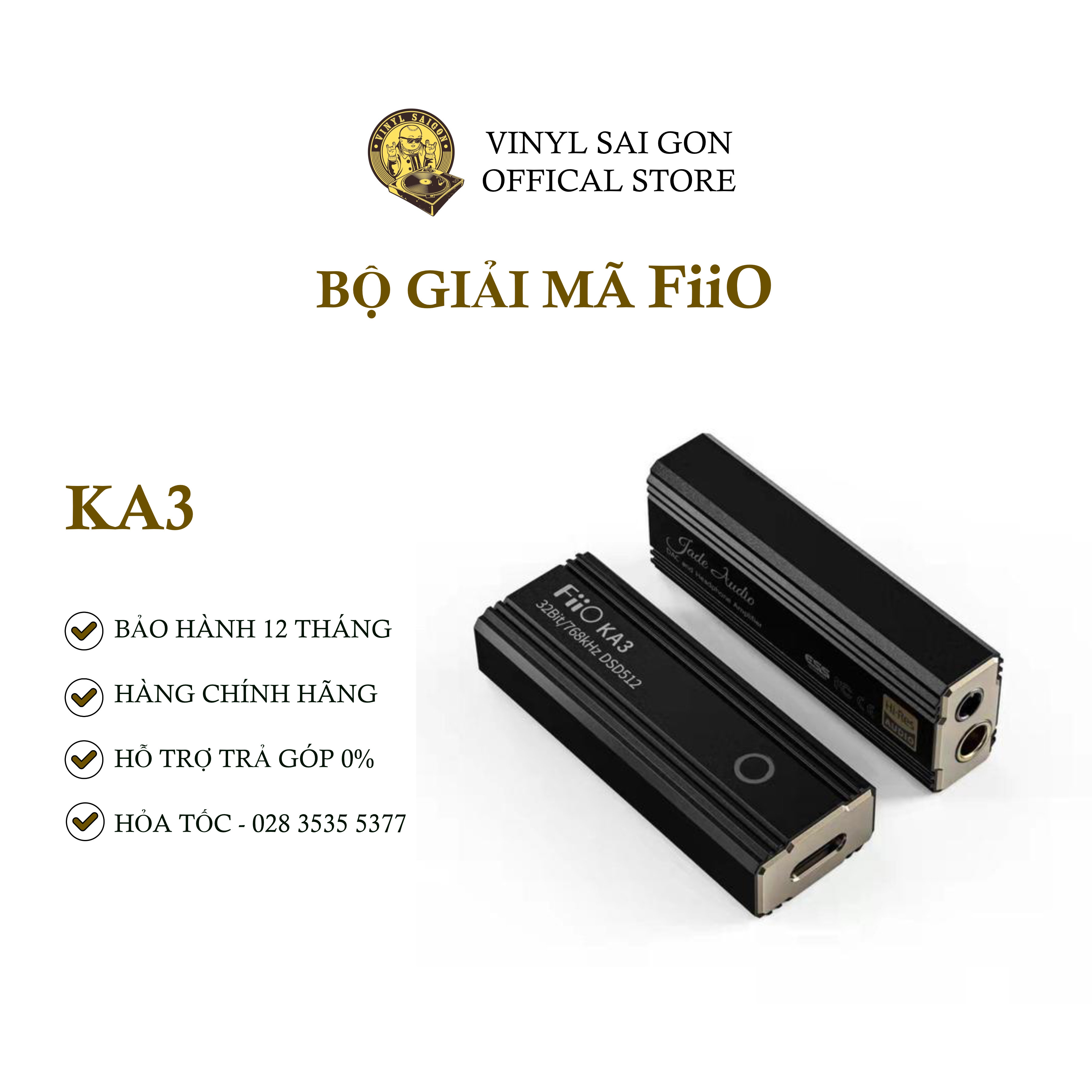 Bộ Giải Mã Dac/Amp FiiO KA3 - Hàng Nhập Khẩu