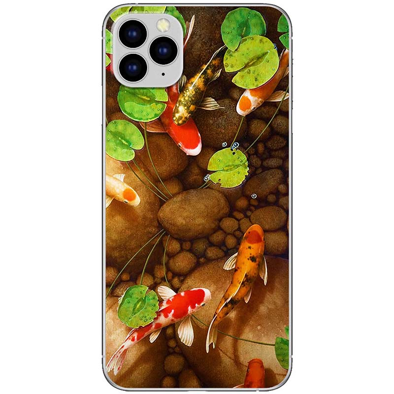 Ốp lưng dành cho iPhone 11 Pro Max mẫu Cá koi