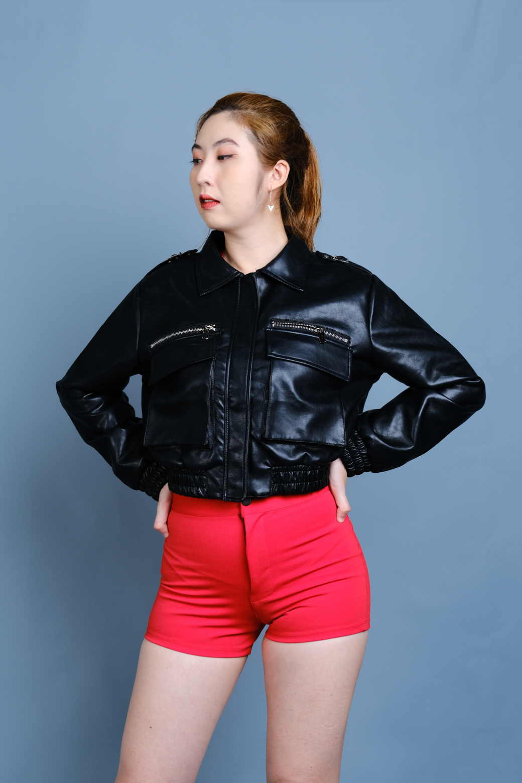 Quần Short Thun Basic Đỏ