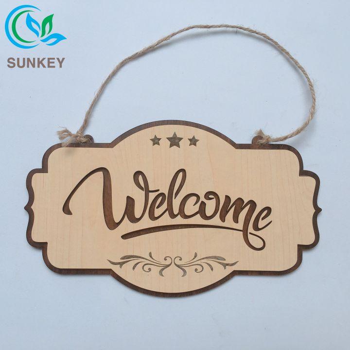 Bảng Gỗ Decor Chữ Welcome - Kích Thước 25x15 cm - Trang Trí Decor Mọi Không Gian