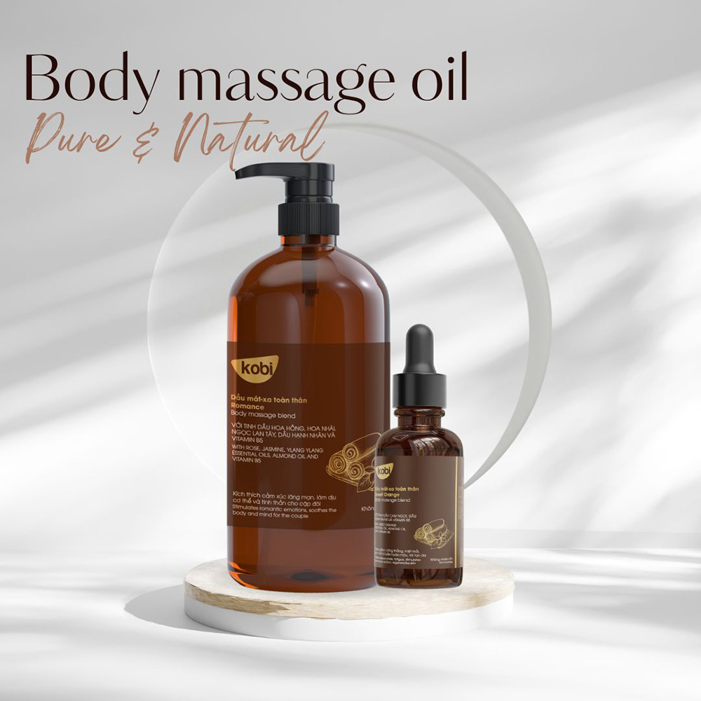 Hình ảnh Dầu massage body Kobi mát xa cơ thể giúp thư giãn, giảm đau cơ, giảm căng thẳng, mệt mỏi hiệu quả