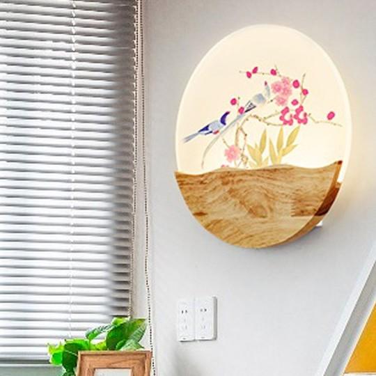 Đèn gắn tường pha lê VIVA led cao cấp họa tiết hoạt hình chim