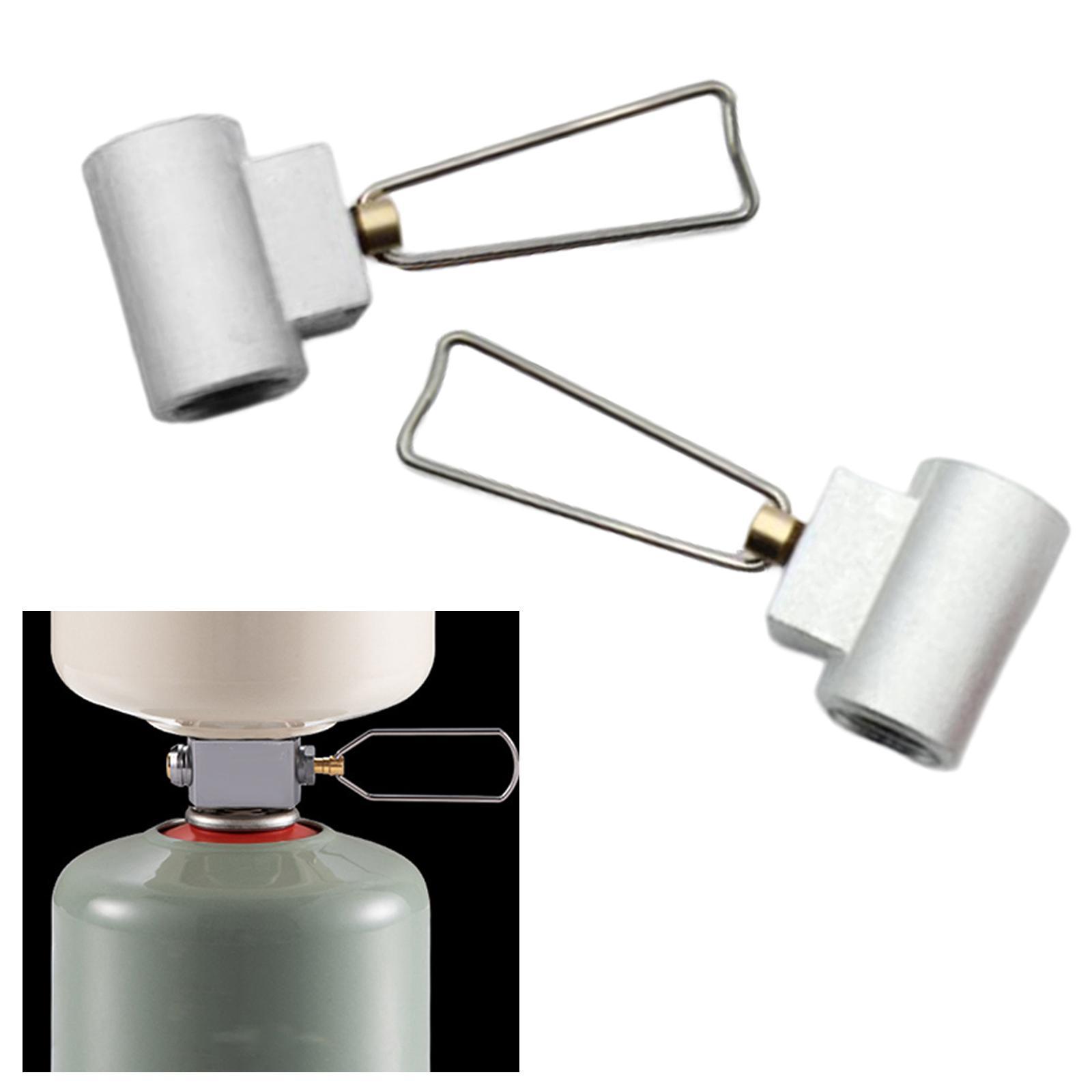 2x Gas Refill Adapter Kit Replacement Portable Stove Cartridge Canister Connector for Camping Outdoor