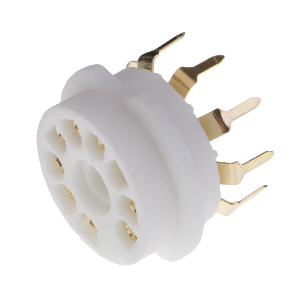 3X 9pin GZC9-B-G PCB Holder Vacuum Tube Plug For 12AX7,