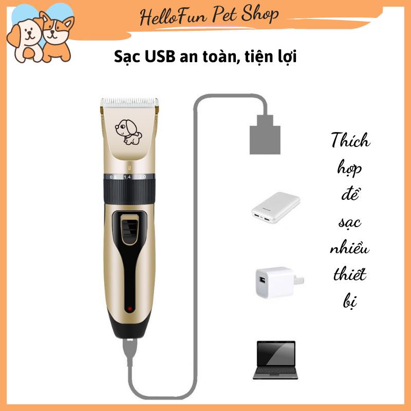 Bộ tông đơ cắt lông cho chó mèo Clipper cao cấp
