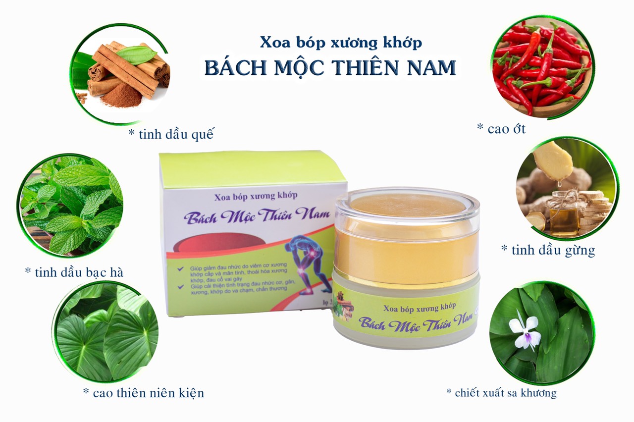 Kem bôi xương khớp Bách mộc Thiên Nam (loại 30g