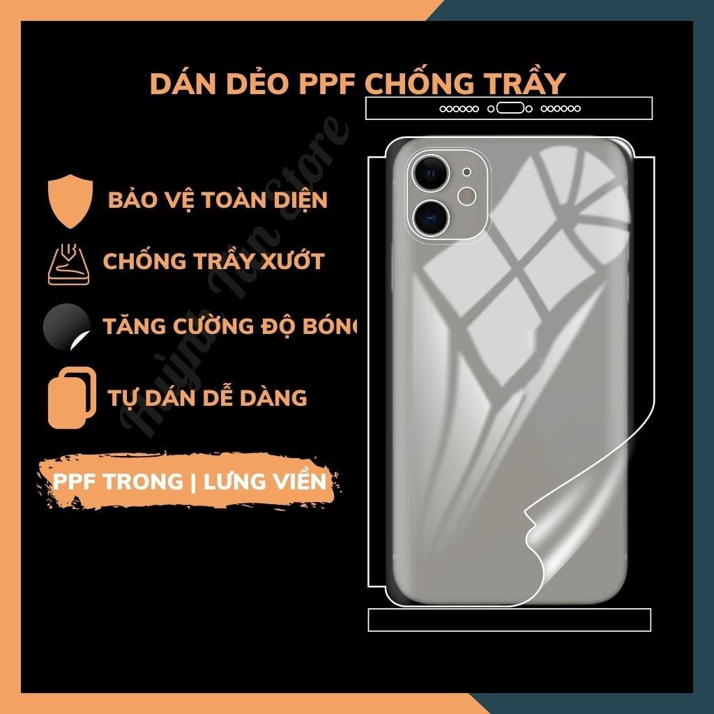 Dán dẻo PPF Ip 11,11 Pro,11 Pro Max bề mặt trong suốt hoặc Nhám chống vân tay chống trầy xướt tốt