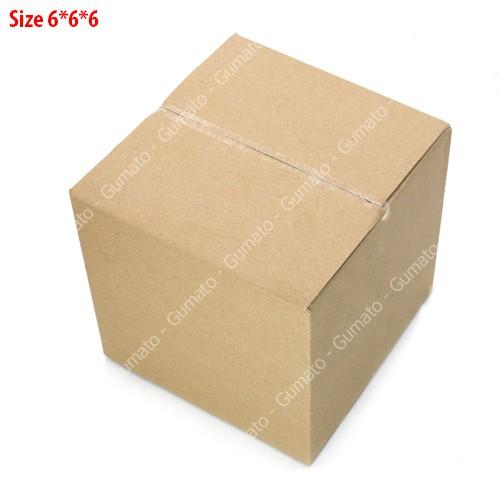 Hộp giấy P1 size 6x6x6 cm, thùng carton gói hàng Everest