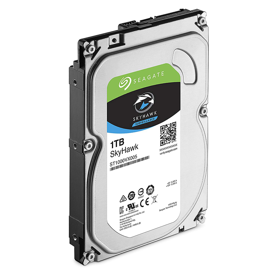 Ổ Cứng HDD Seagate Skyhawk  1TB 3.5 Sata 6Gb/s/64MB Cache/5900RPM - Hàng Chính Hãng