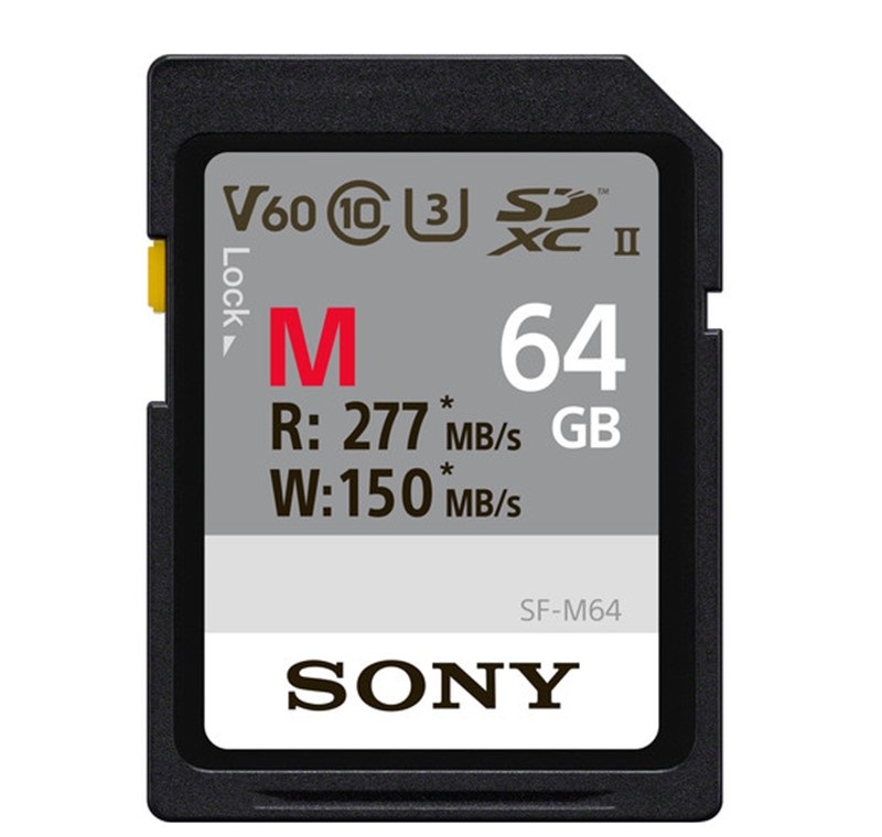 THẺ NHỚ SONY 64GB SDXC UHS-II 277MB/S (SF-M64/T2) | Hàng Chính Hãng