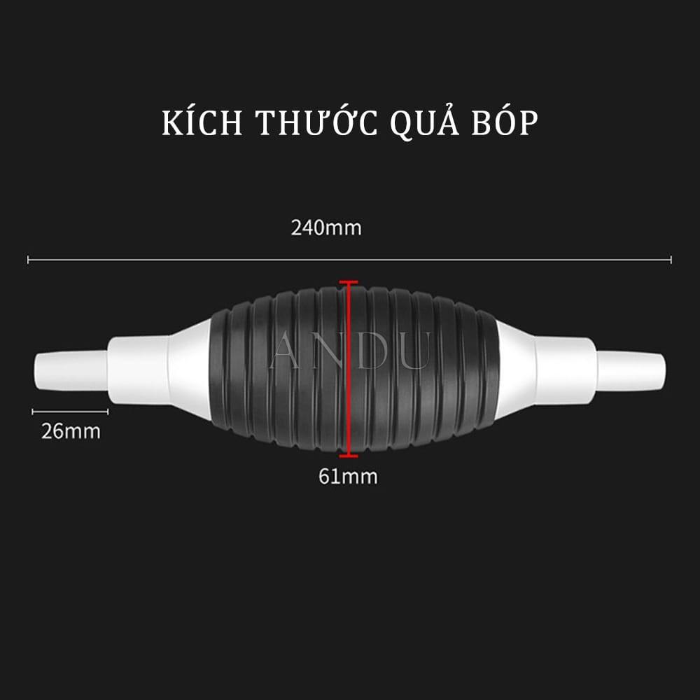 Ống Hút Nước Bể Cá, Dụng Cụ Bơm Hút Chất Lỏng, Xăng Dầu Bóp Tay Siêu Tiện Lợi