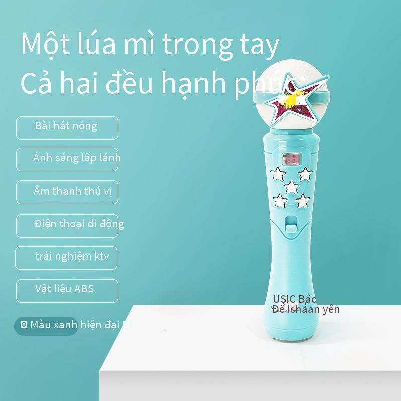 Khuyến Mãi 3-6 Tháng Bé Sơ Sinh Xếp Hình Giáo Dục Sớm Âm Nhạc Cho Bé Micro Có Thể Cắn Tay Lục Lạc Đồ Chơi 0-1 Tuổi