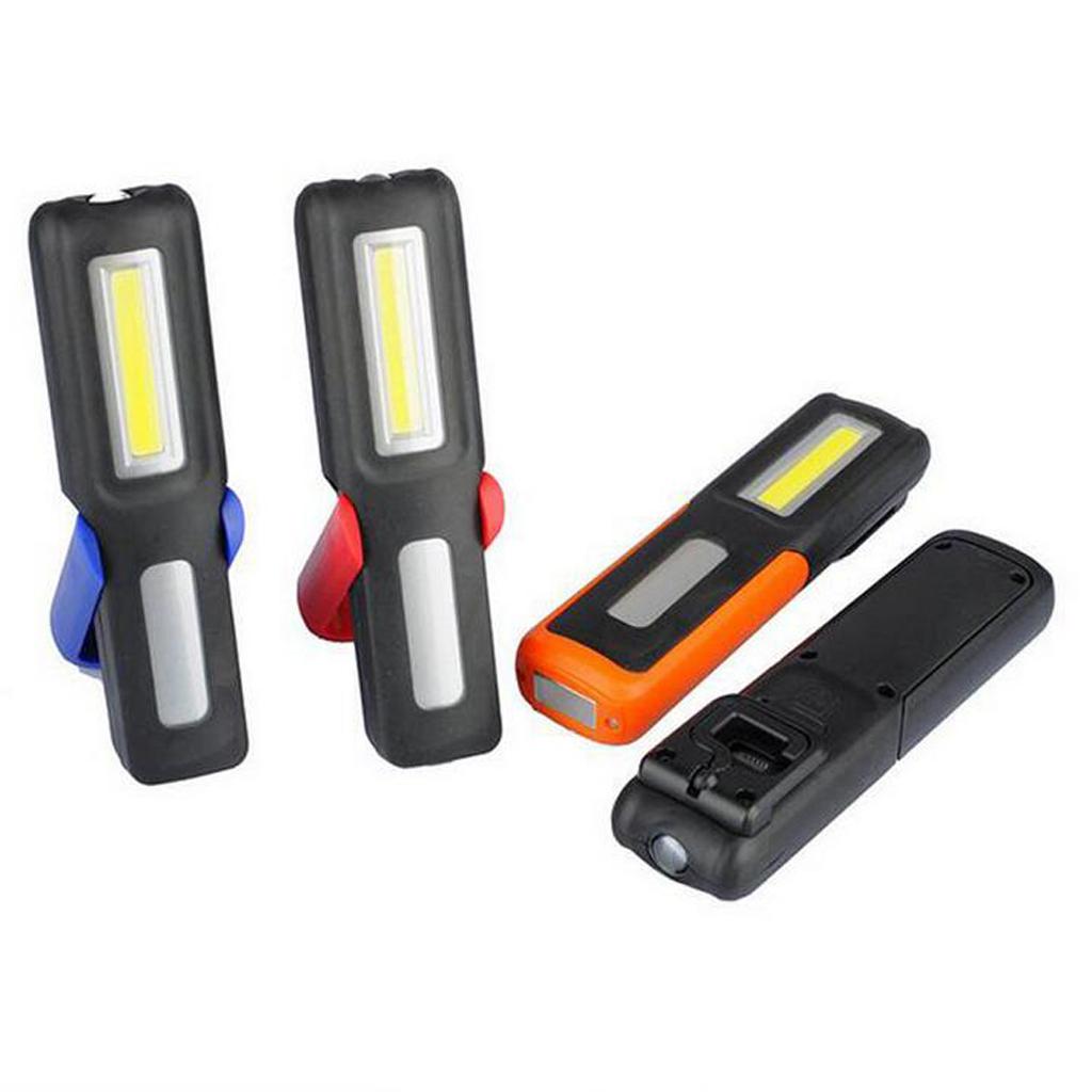 Magnetic COB LED Bright Pocket Pen Torch Inspection Work Light Lamp