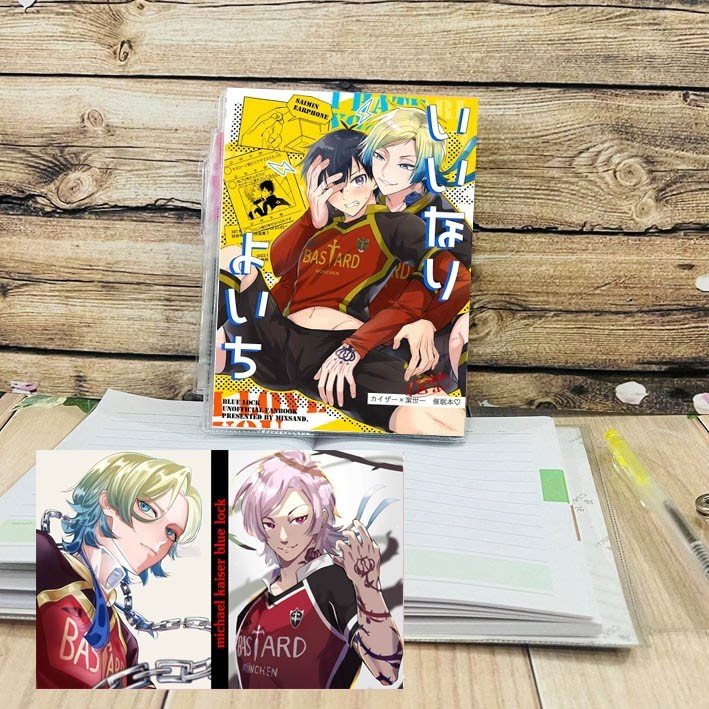 Sổ anime Blue Lock Michael kaiser tặng kèm bút / Sổ tay Blue Lock Michael kaiser