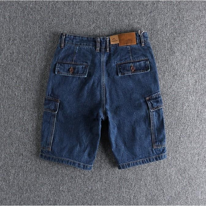 Quần short túi hộp jean_dã ngoại_phượt