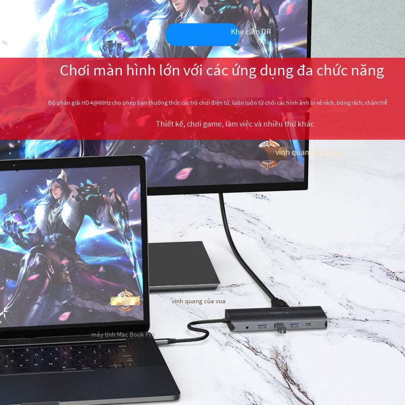 Khuyến mại đế cắm loại c 12 trong 1 DP/HDMI/VGA cùng màn hình đế cắm máy tính xách tay Bộ chuyển đổi MacBook