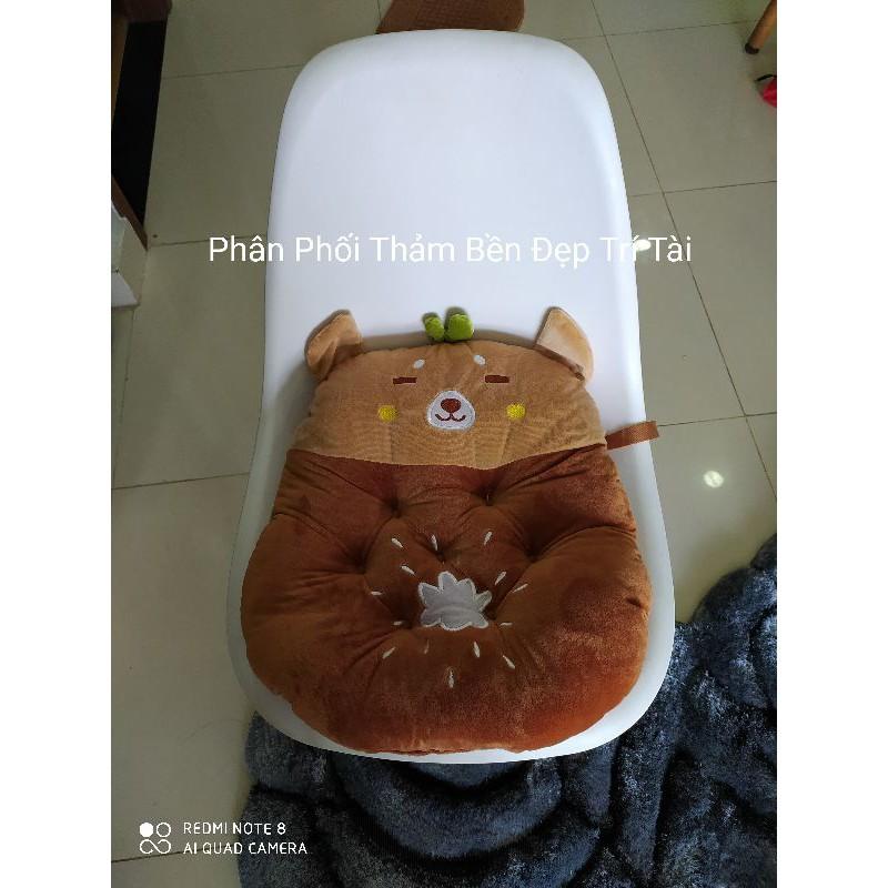 Đệm ngồi bệt, gối tựa lưng mềm êm hình thú siêu cute, nệm ngồi bệt hoạt hình