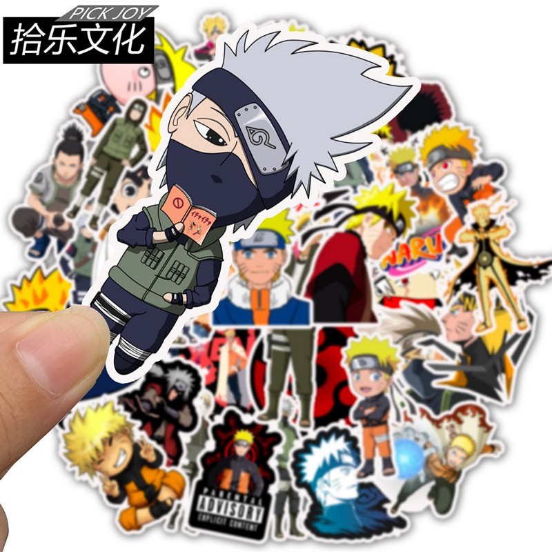 Bộ 50 miếng Sticker hình dán Naruto SetC