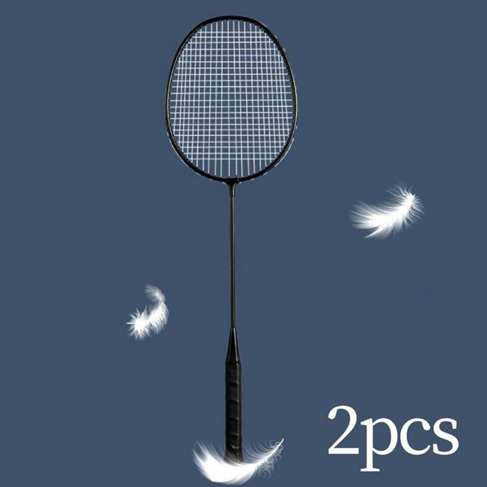 Badminton Rackets 2Pcs Badminton Equipment for Beach Indoor Outdoor Backyard
