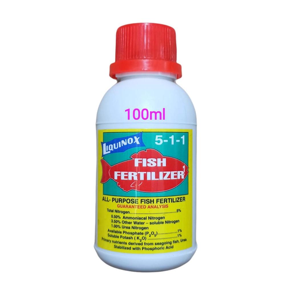 Phân Đạm cá mỹ Liquinox Fish Fertilizer 5-1-1 chai chiết 100ml rất hiệu quả cho Lan và kiểng lá