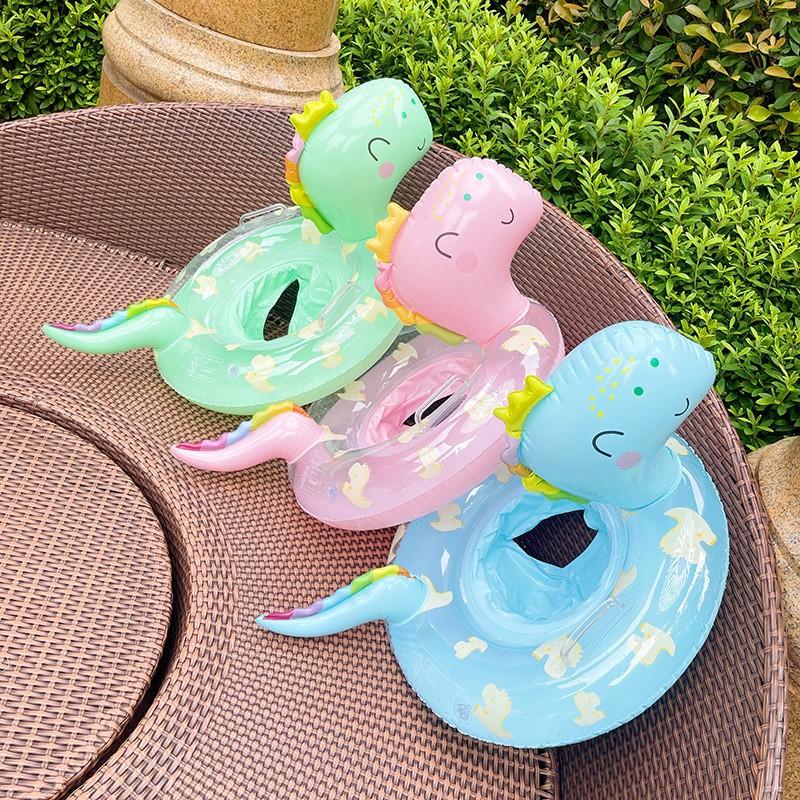 Phao Bơi Chống Lật Cho Bé 1-5 Tuổi Mẫu Khủng Long - Hồng