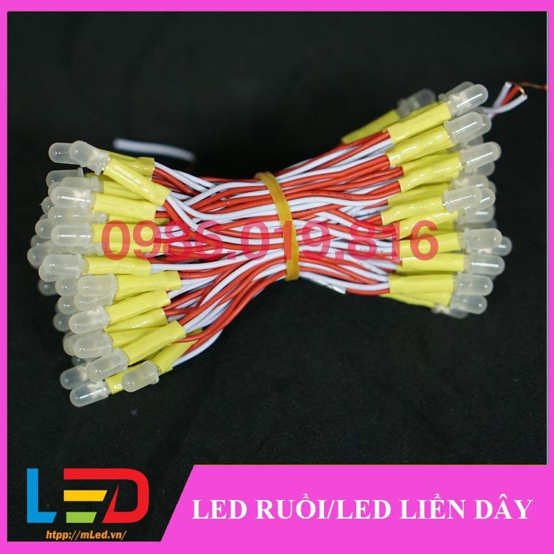 Led liền dây 5mm điện áp 5V, Bóng loại tốt