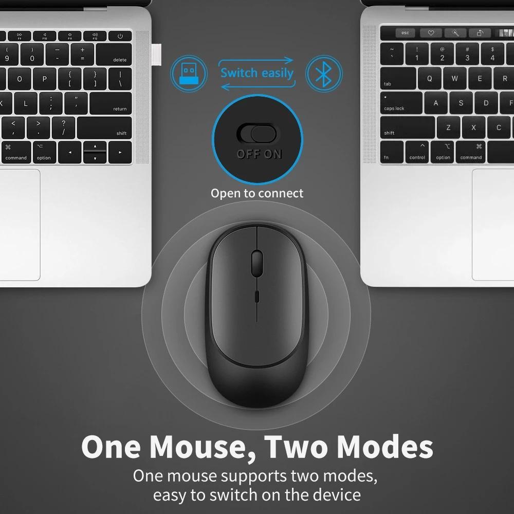 Chuột không dây bluetooth 5.0 2.4G thích hợp cho Xiaomi Mi Pad 5 Pro Mi Pad 5 4 Plus 3 2 1 Tablet 2021