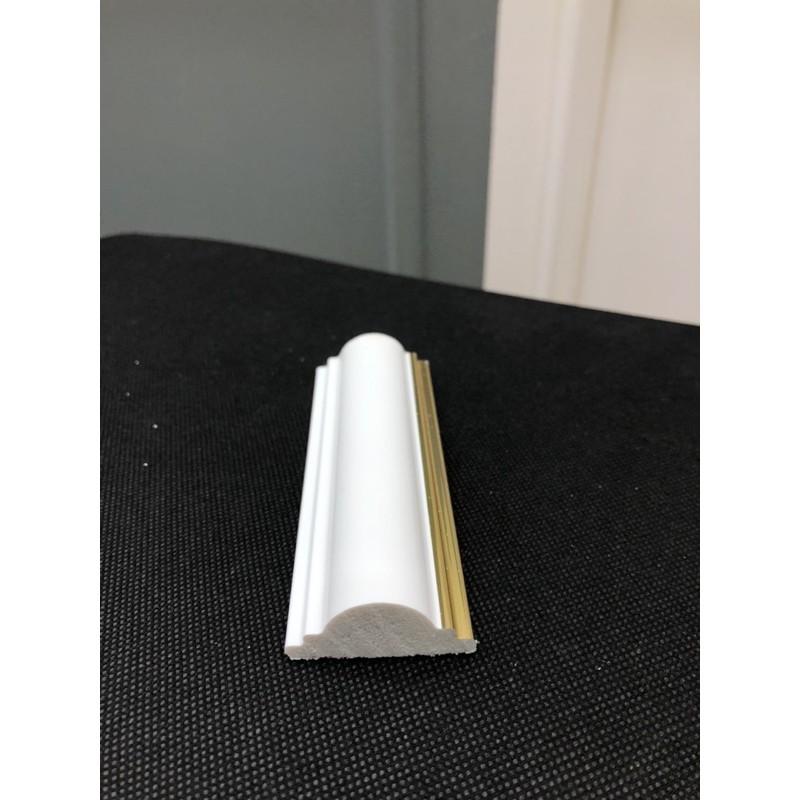 Chỉ nhựa composite trắng viền cạnh vàng bóng bản 3,8cm