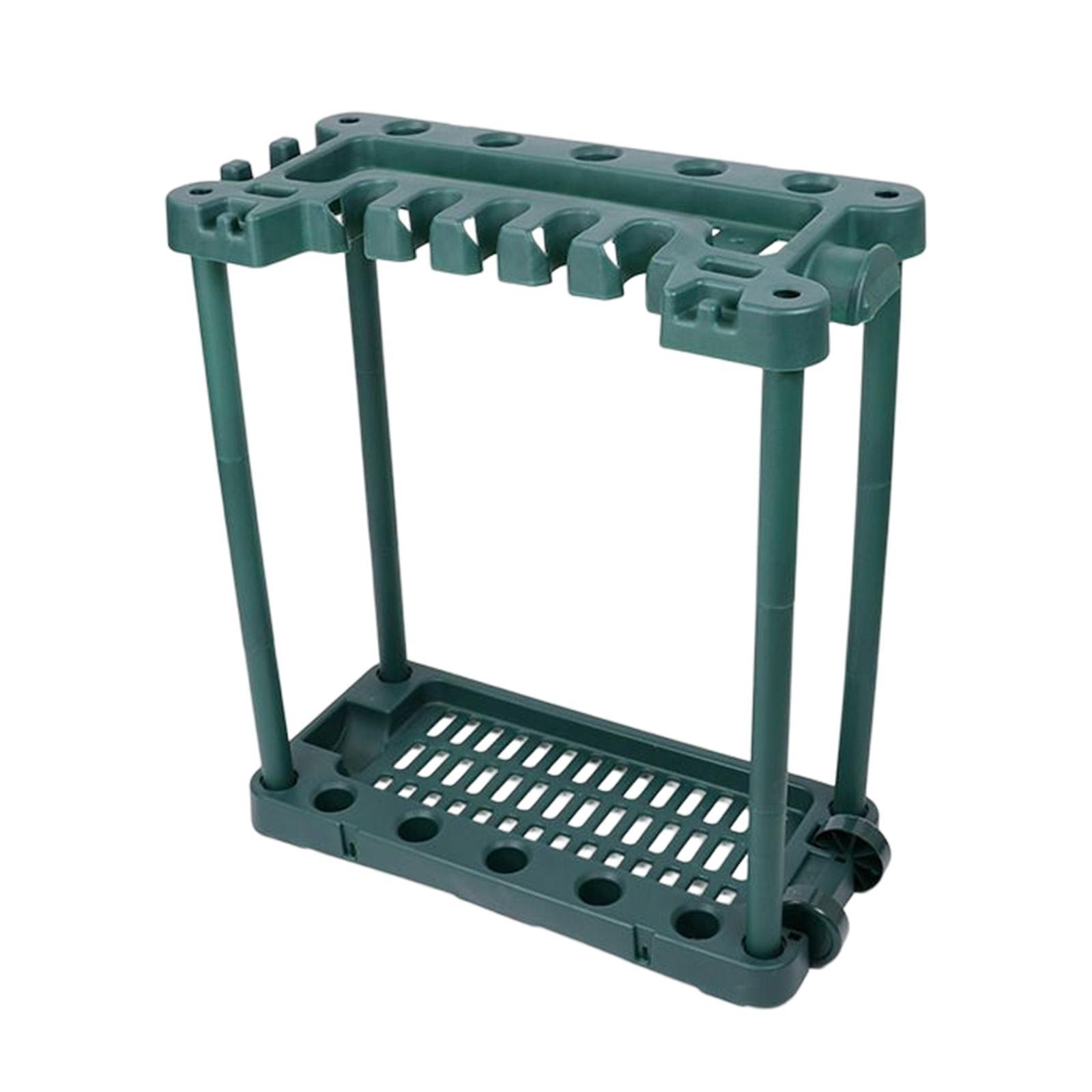 Garden Tool Organizer Utility Rack Hand Tools Holder for Indoor Outdoor Home