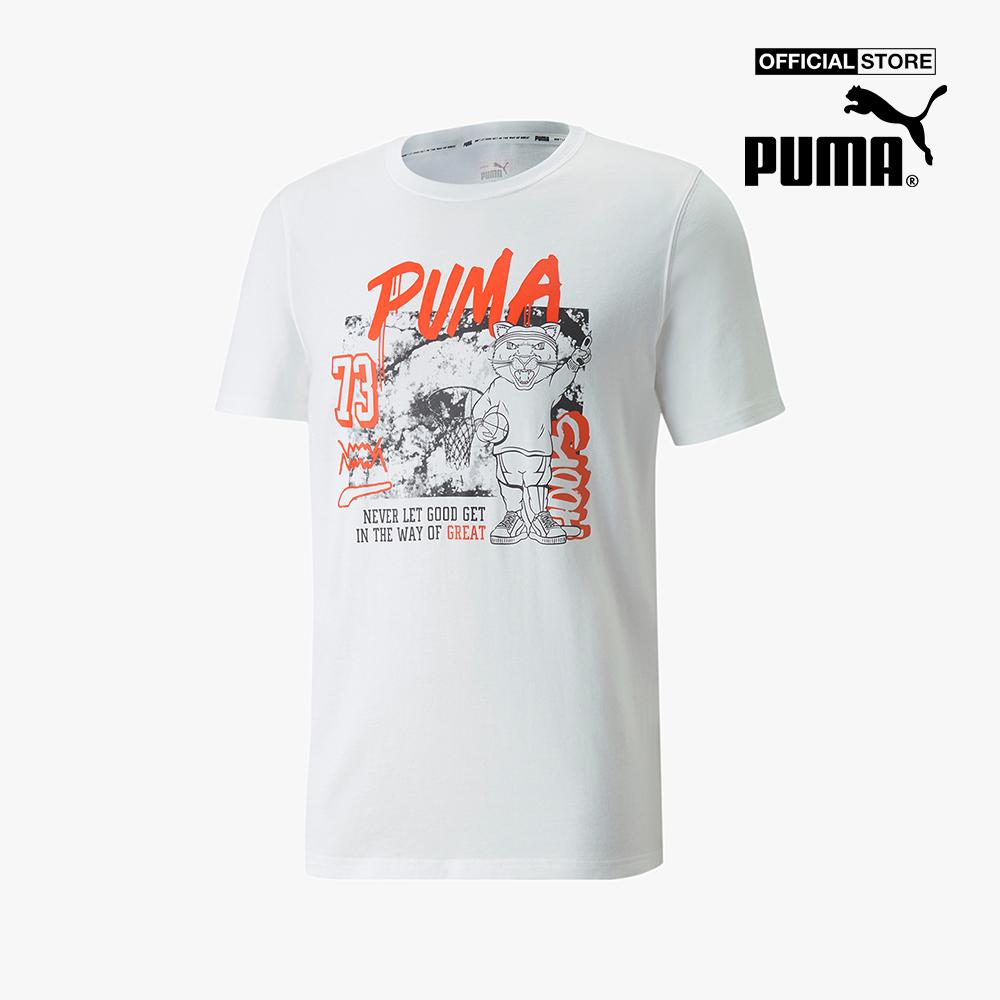 PUMA - Áo thun nam cổ tròn ngắn tay Dylan Basketball 532730