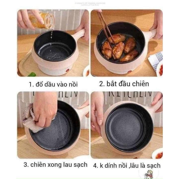 ca nấu mì mini 2 tầng