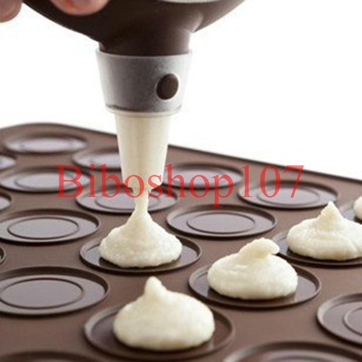 Khuôn silicon tấm nướng bánh macaron 30 ô