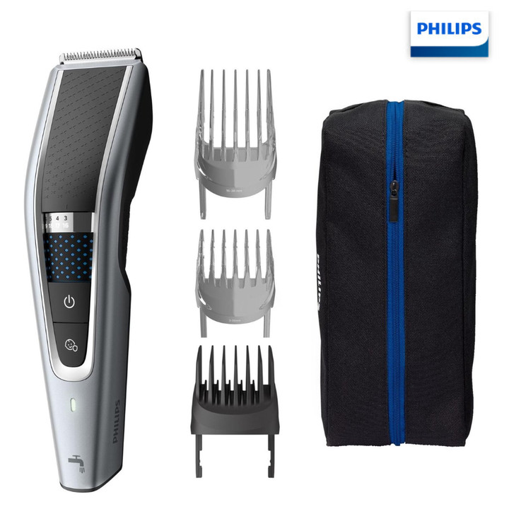 Tông đơ cắt tóc cao cấp Philips HC5690/15 tích hợp 2 lưỡi cắt, đảm bảo cắt nhanh chóng, tiết kiệm thời gian - Hàng Nhập Khẩu