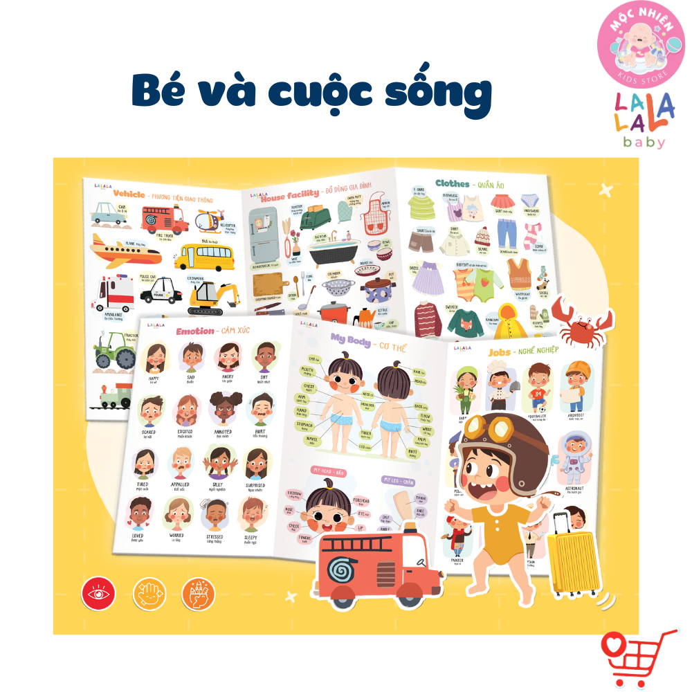 Bảng gấp thông thái - My First Learning chart (Dành cho bé từ 1 tuổi) - Lalala Baby