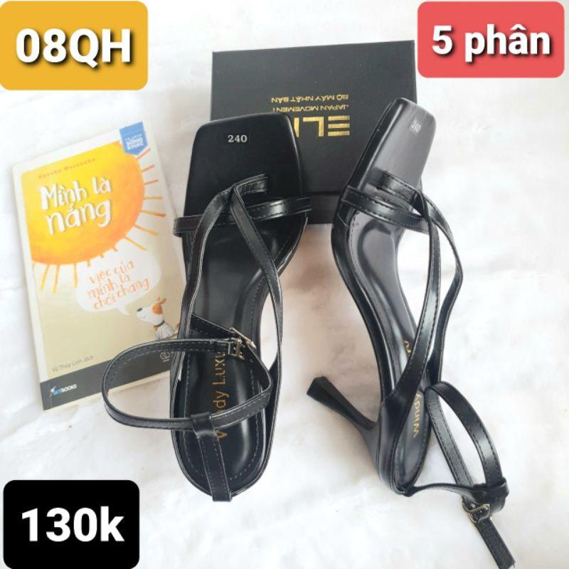 Giày Sandal Quai Hậu Cao Gót Nữ 5 Phân Kẹp Ngón - MS 08QH