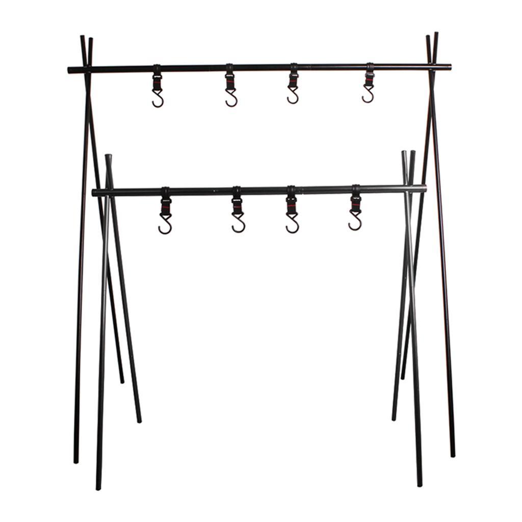 Triangle Hanging Rack Aluminum Alloy Outdoor Camping Travel Shelf Hanger