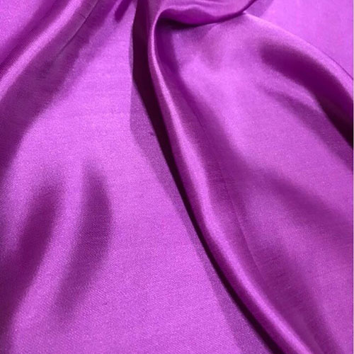 Vải Lụa Tơ Tằm satin màu tím may áo dài #mềm#mượt#nhẹ#thoáng, dệt thủ công, khổ rộng 90cm